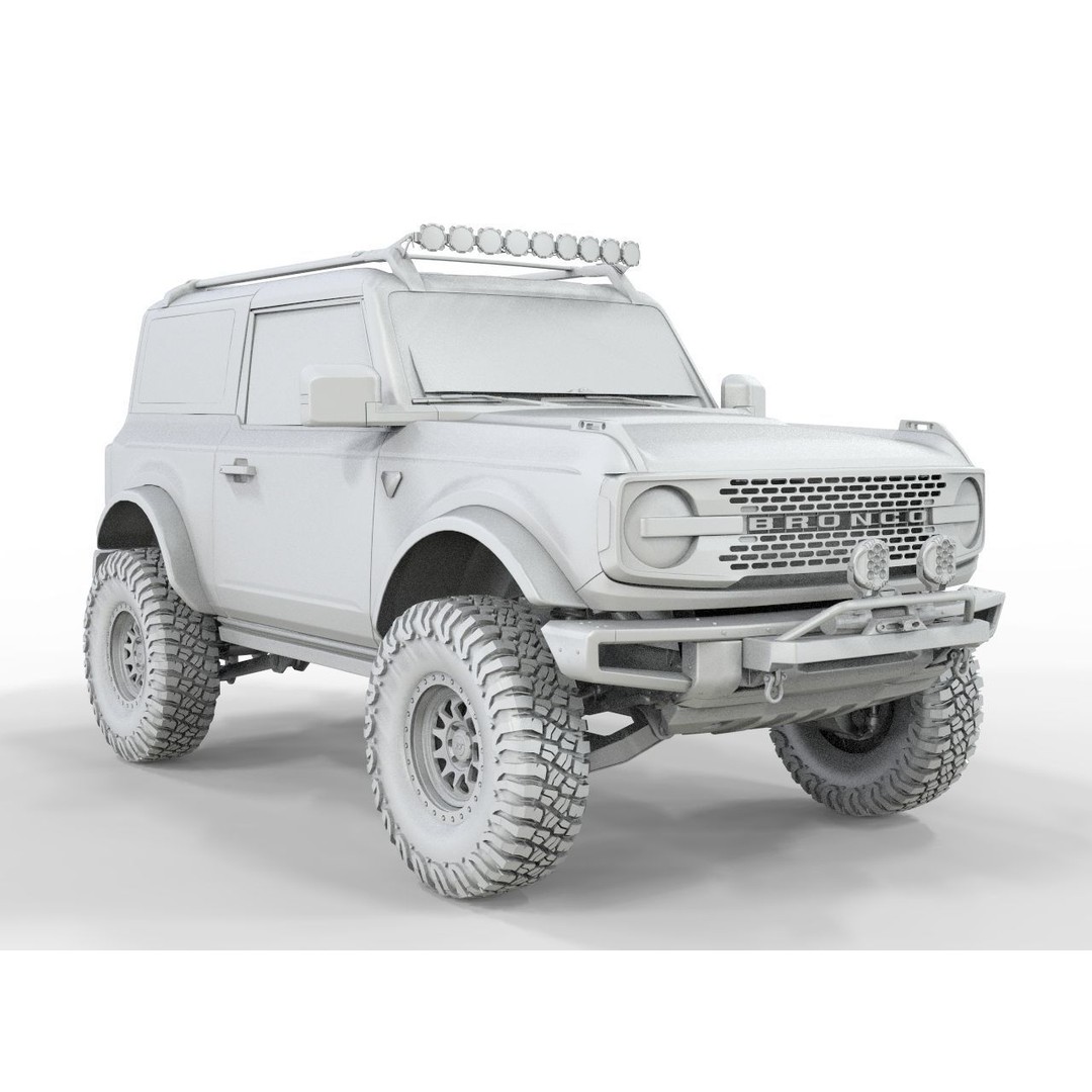 Bronco 2021 Off Road Edition 3D Model – High Poly Game Asset, FBX, OBJ, Blender - View 18