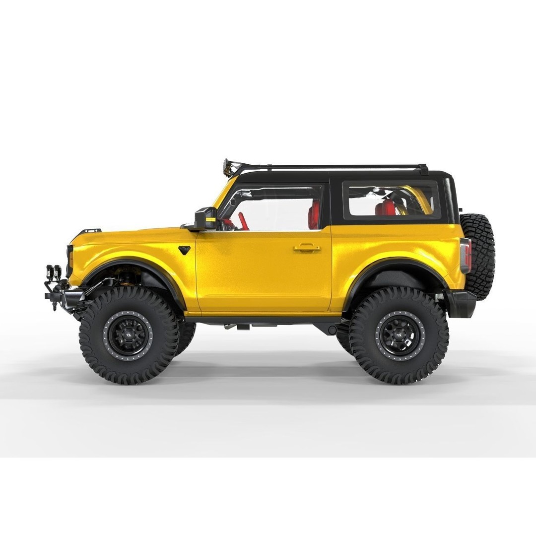 Bronco 2021 Off Road Edition 3D Model – High Poly Game Asset, FBX, OBJ, Blender - View 3