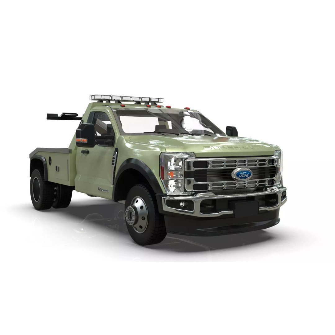 2024 F-600 Tow Truck 3D Model – High Poly Game Asset, FBX, Blender - View 10