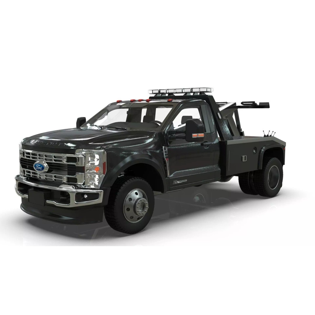 2024 F-600 Tow Truck 3D Model – High Poly Game Asset, FBX, Blender - View 14