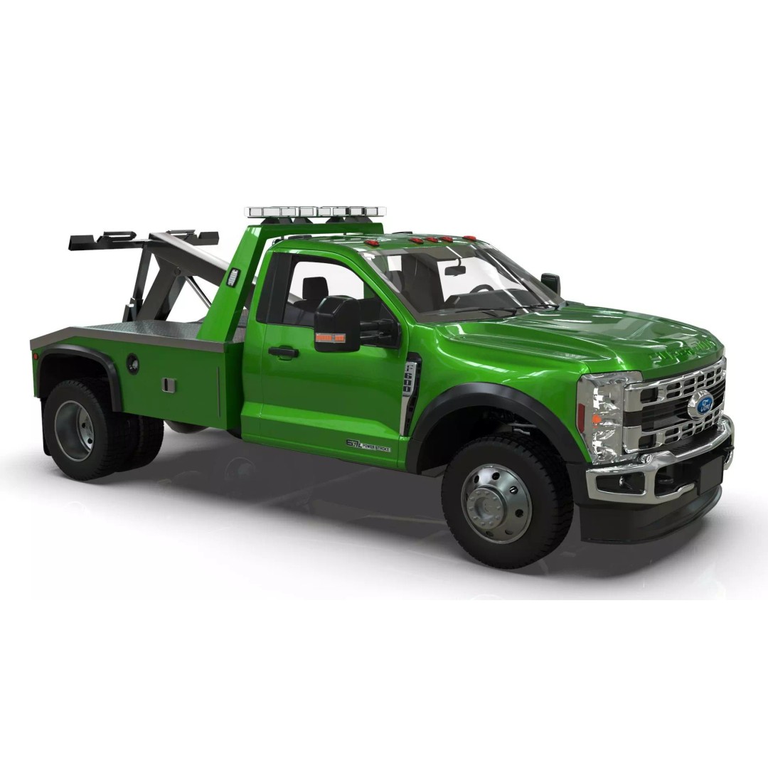 2024 F-600 Tow Truck 3D Model – High Poly Game Asset, FBX, Blender - View 16