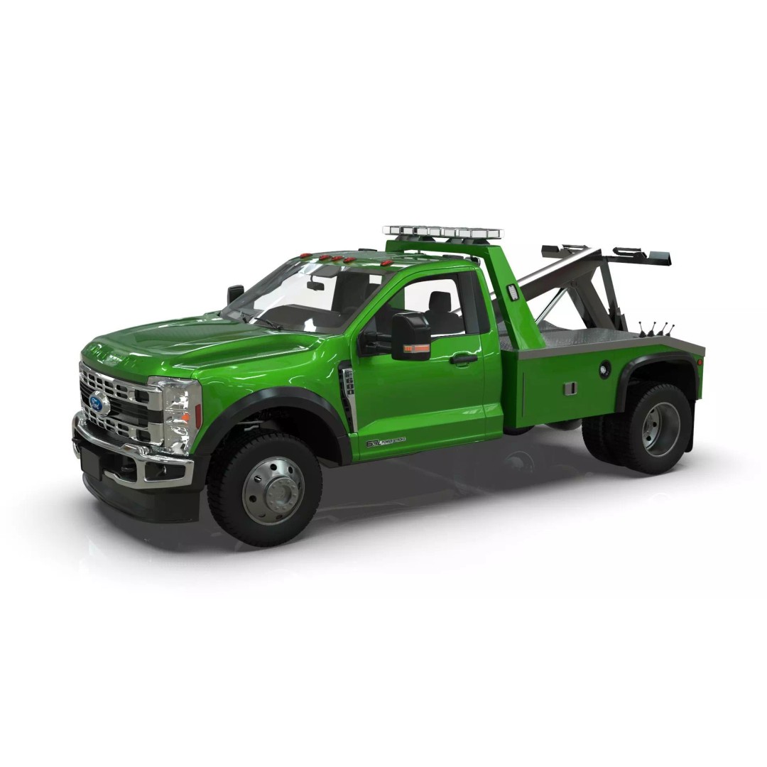 2024 F-600 Tow Truck 3D Model – High Poly Game Asset, FBX, Blender - View 17