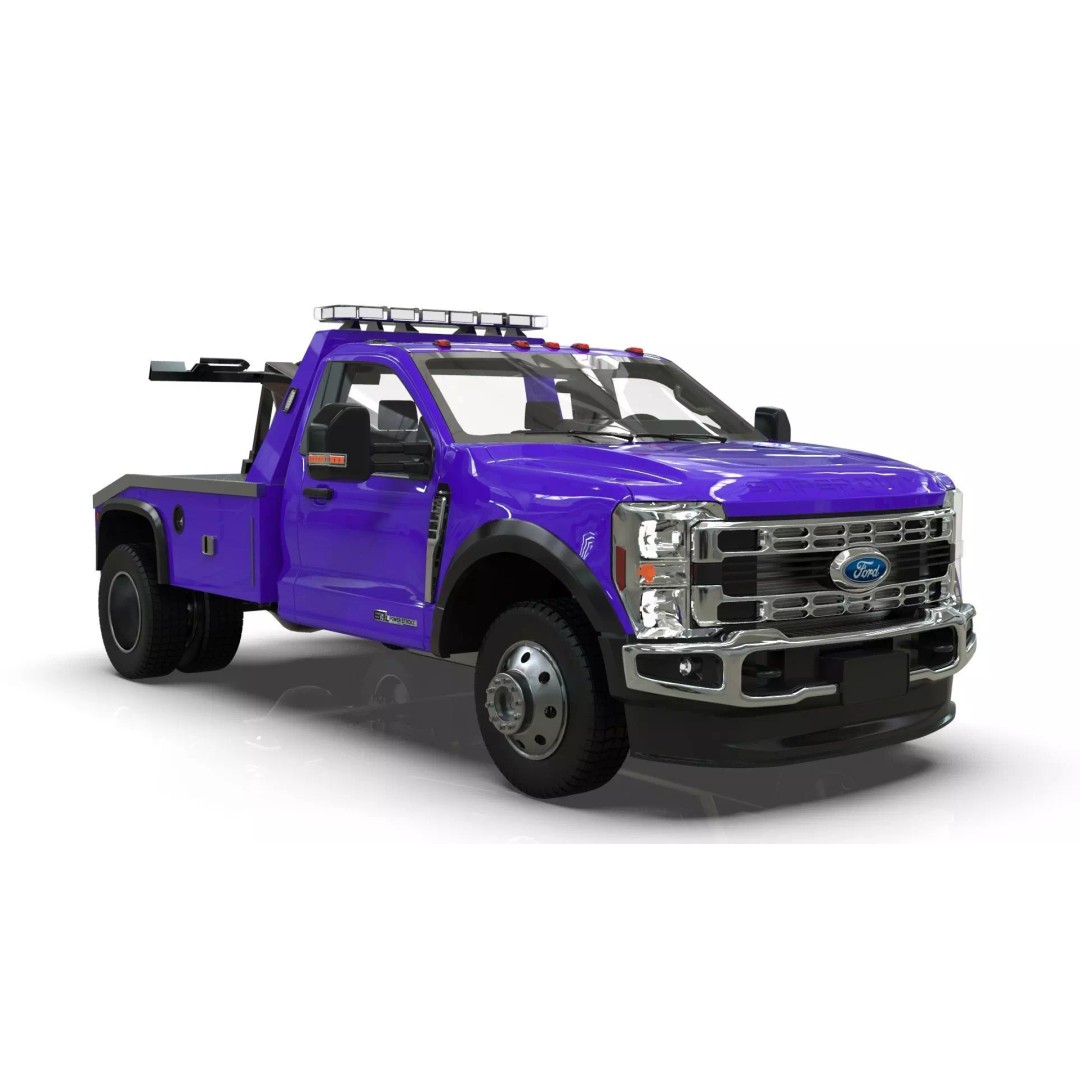 2024 F-600 Tow Truck 3D Model – High Poly Game Asset, FBX, Blender - View 18