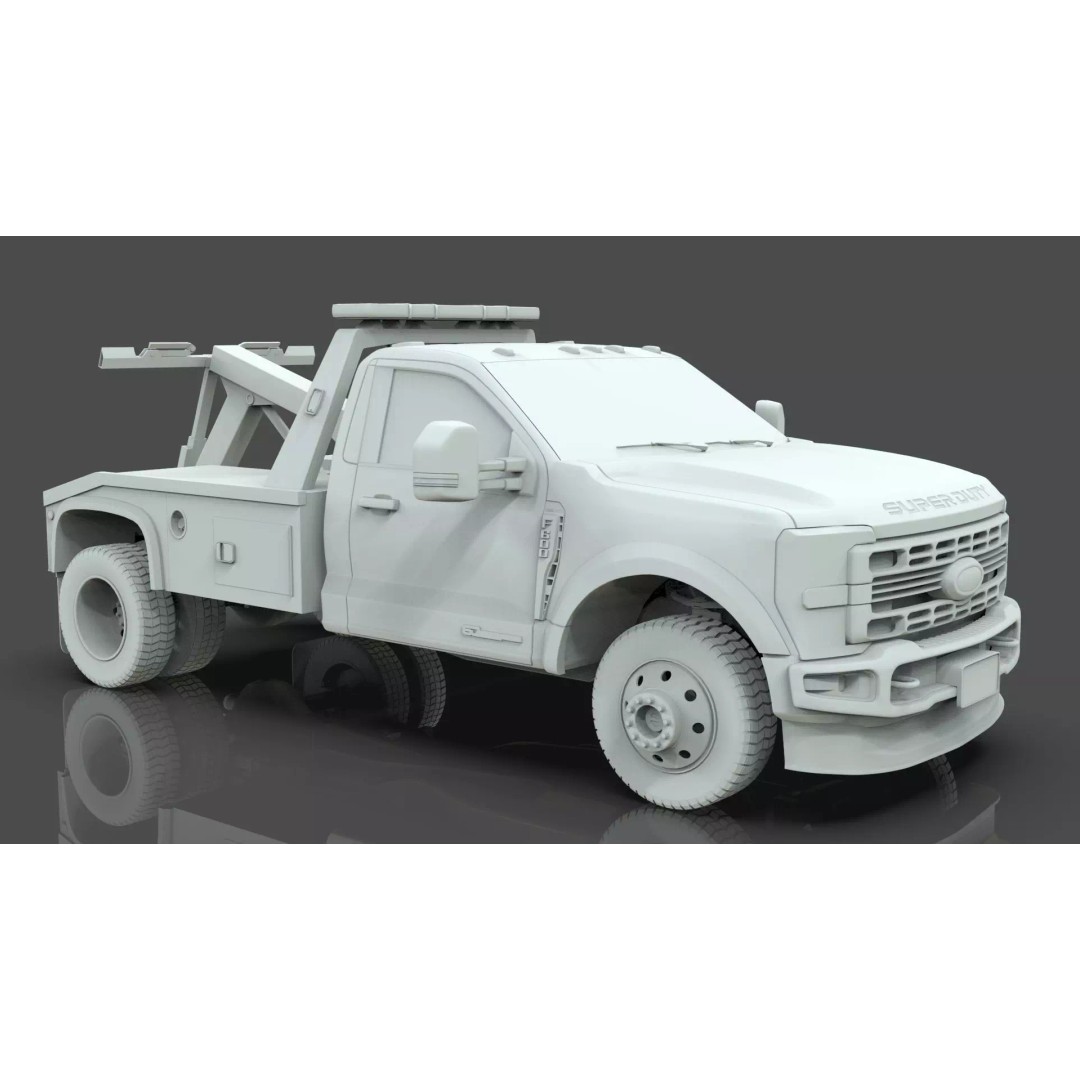 2024 F-600 Tow Truck 3D Model – High Poly Game Asset, FBX, Blender - View 20
