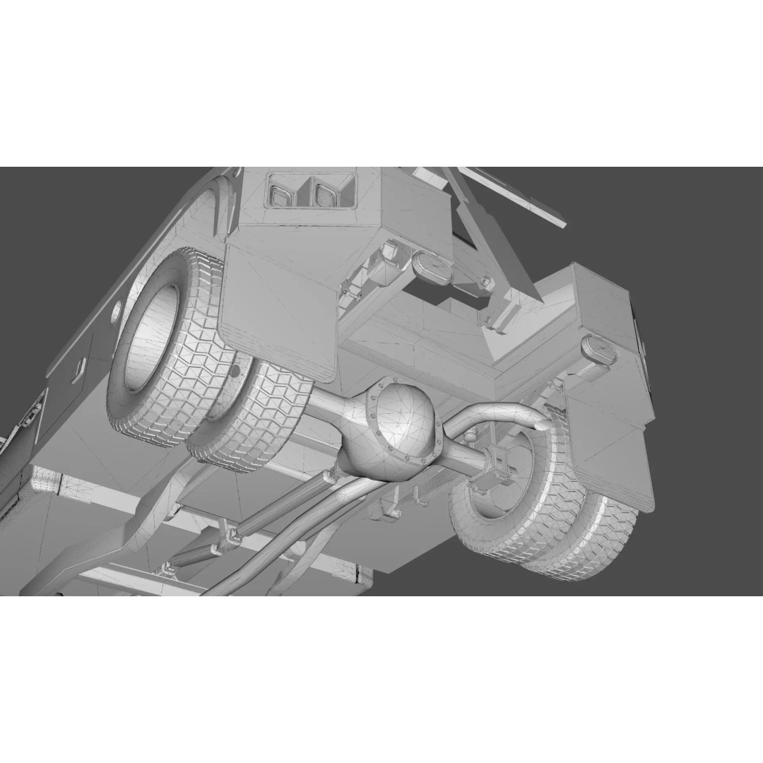 2024 F-600 Tow Truck 3D Model – High Poly Game Asset, FBX, Blender - View 26