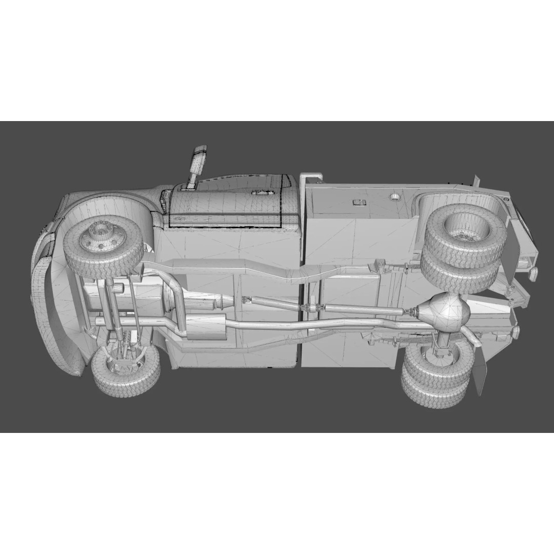 2024 F-600 Tow Truck 3D Model – High Poly Game Asset, FBX, Blender - View 29