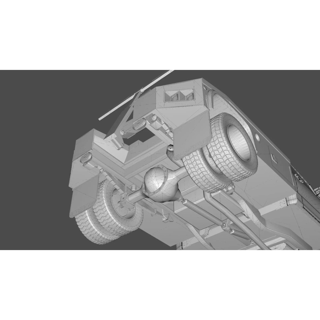 2024 F-600 Tow Truck 3D Model – High Poly Game Asset, FBX, Blender - View 30