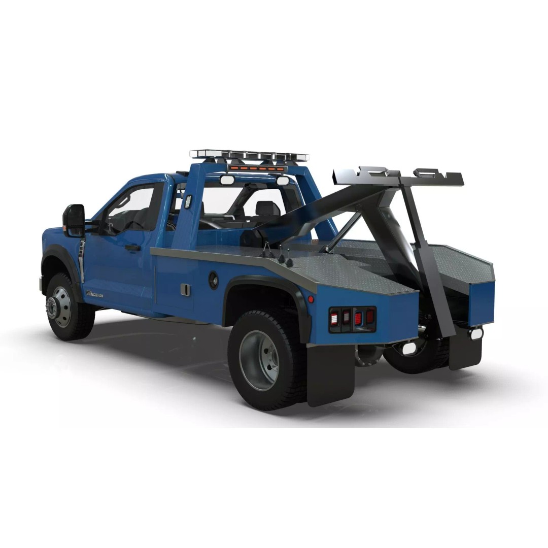 2024 F-600 Tow Truck 3D Model – High Poly Game Asset, FBX, Blender - View 4
