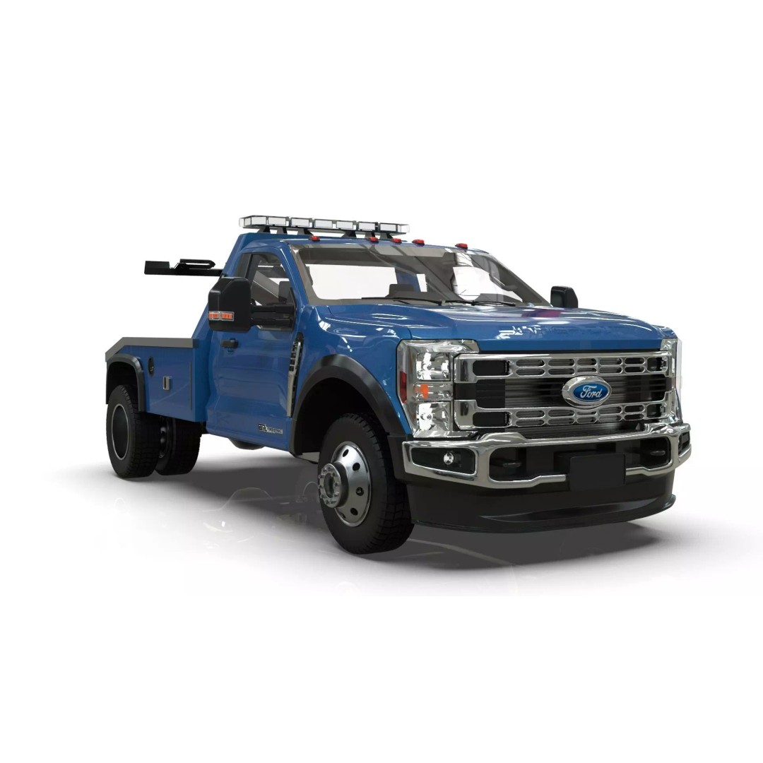 2024 F-600 Tow Truck 3D Model – High Poly Game Asset, FBX, Blender - View 6