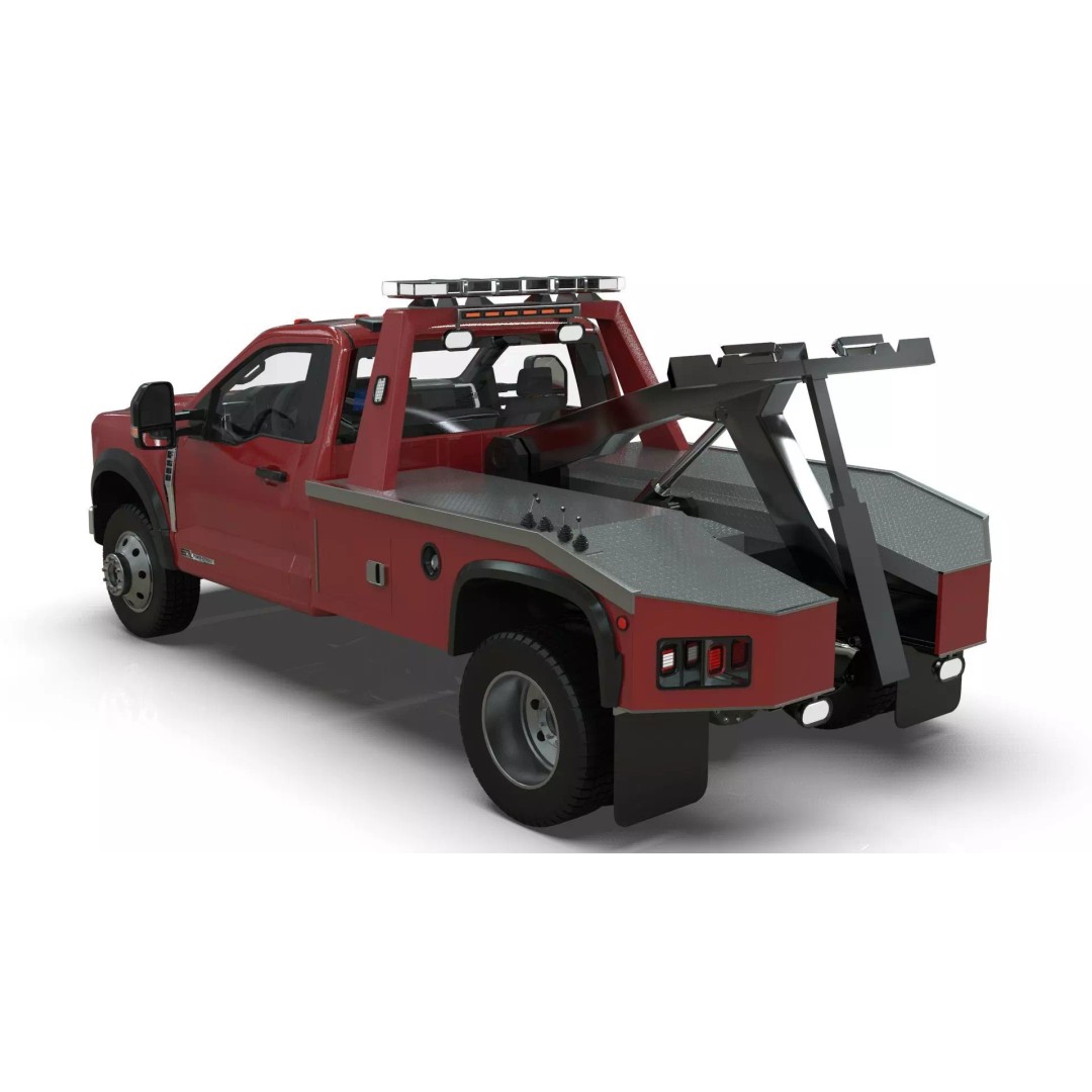 2024 F-600 Tow Truck 3D Model – High Poly Game Asset, FBX, Blender - View 8