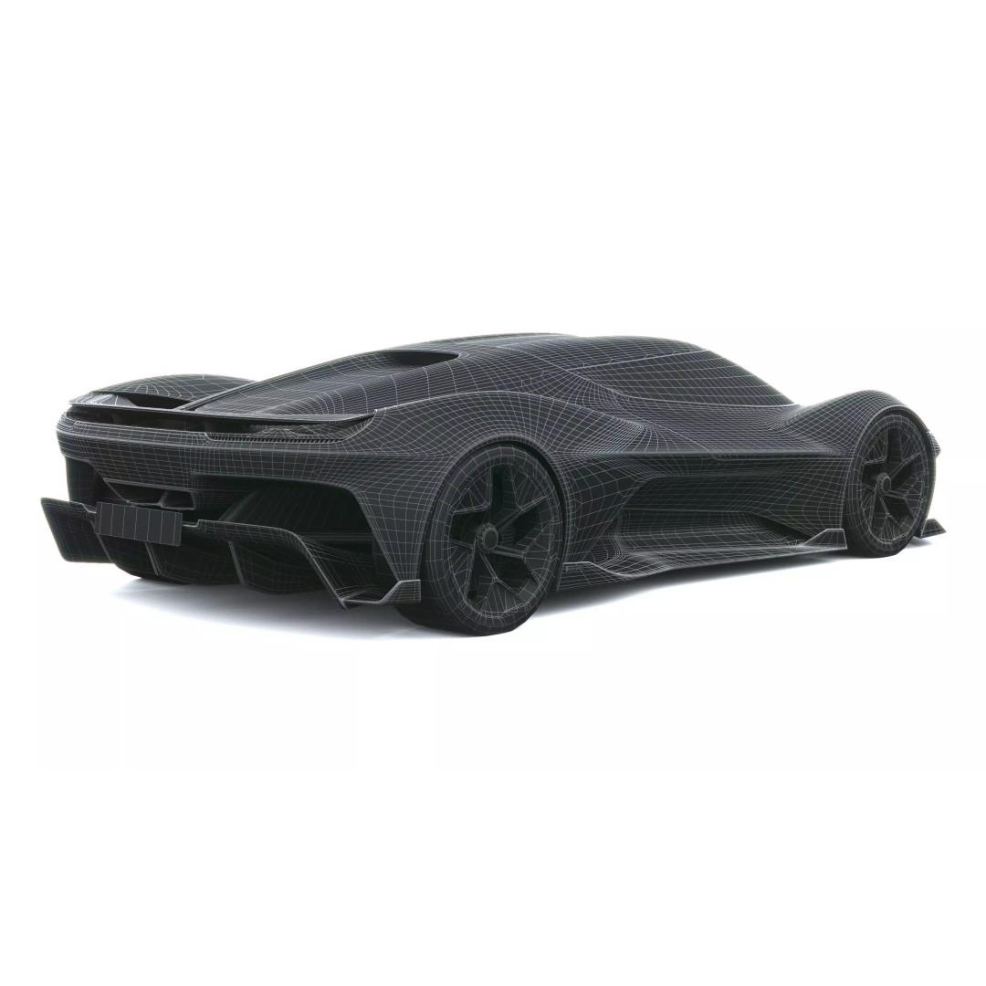 Corvette CX Concept 2025 3D Model – Low Poly Game Asset, FBX, OBJ