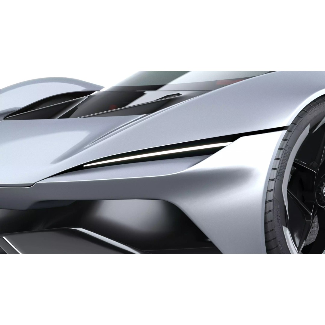 Corvette CX Concept 2025 3D Model – Low Poly Game Asset, FBX, OBJ - View 16