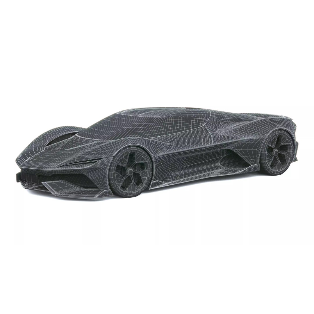 Corvette CX Concept 2025 3D Model – Low Poly Game Asset, FBX, OBJ - View 28