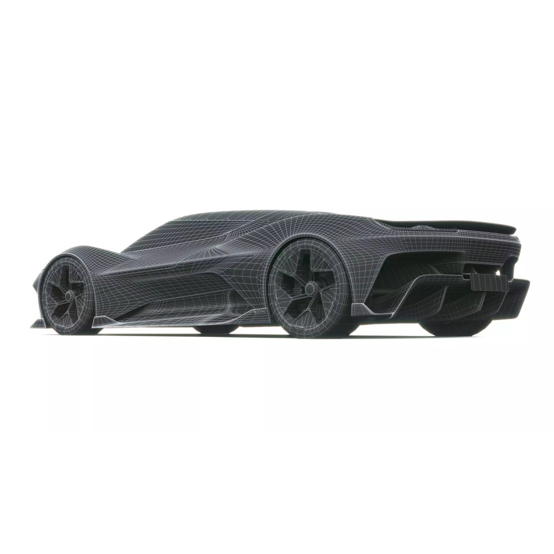 Corvette CX Concept 2025 3D Model – Low Poly Game Asset, FBX, OBJ - View 30
