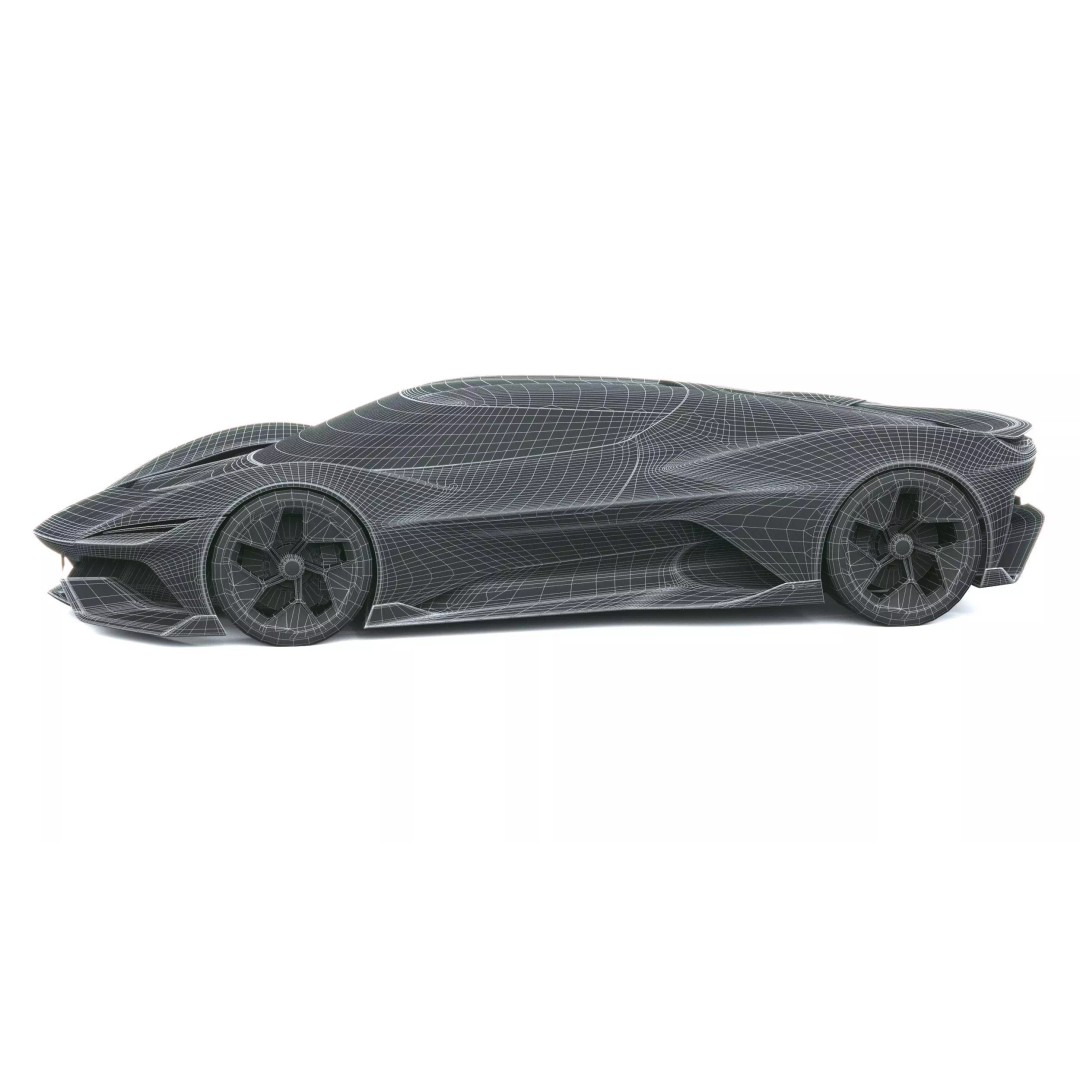 Corvette CX Concept 2025 3D Model – Low Poly Game Asset, FBX, OBJ - View 31