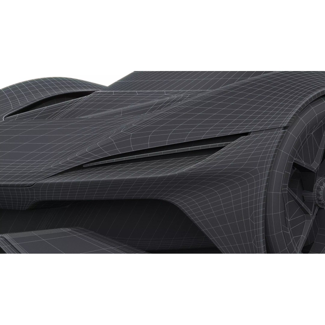Corvette CX Concept 2025 3D Model – Low Poly Game Asset, FBX, OBJ - View 32