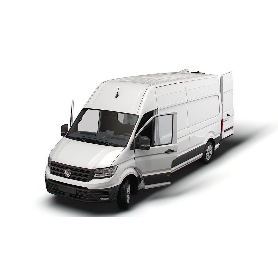 VW Crafter Panel Van 3D Model – High Quality Interior, FBX, OBJ - View 10