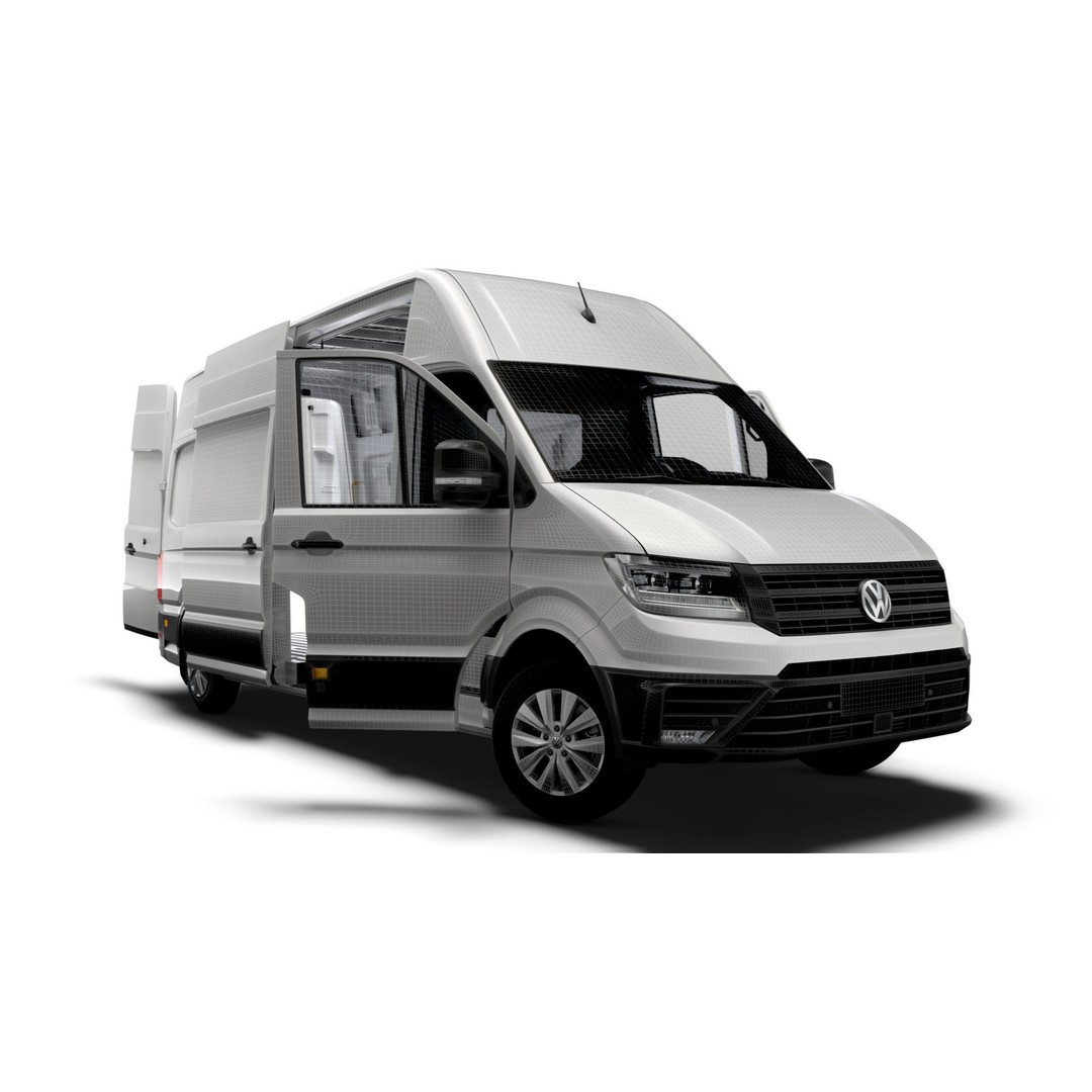 VW Crafter Panel Van 3D Model – High Quality Interior, FBX, OBJ - View 14