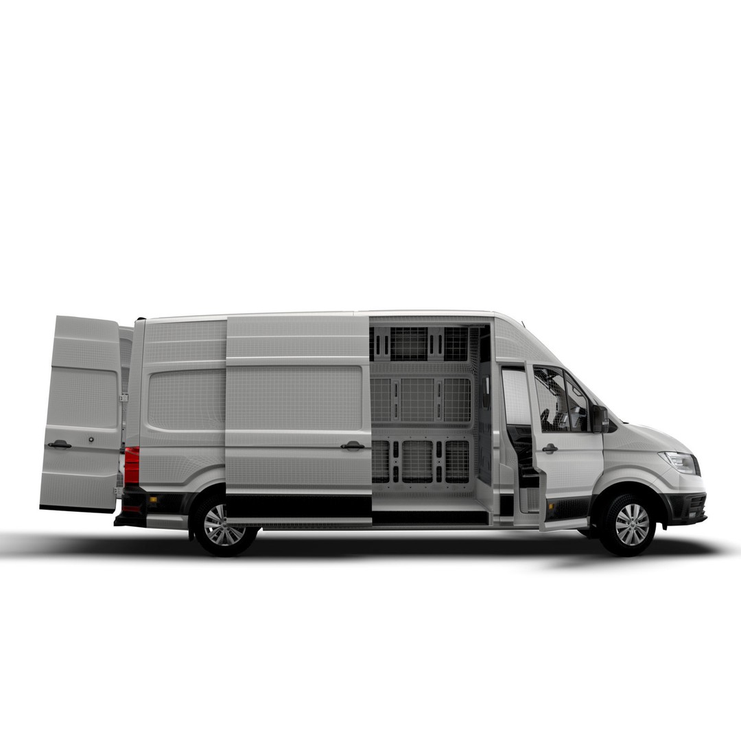 VW Crafter Panel Van 3D Model – High Quality Interior, FBX, OBJ - View 15