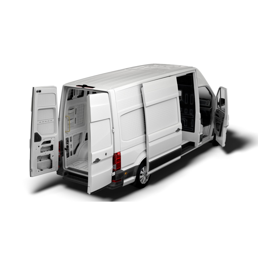 VW Crafter Panel Van 3D Model – High Quality Interior, FBX, OBJ - View 16