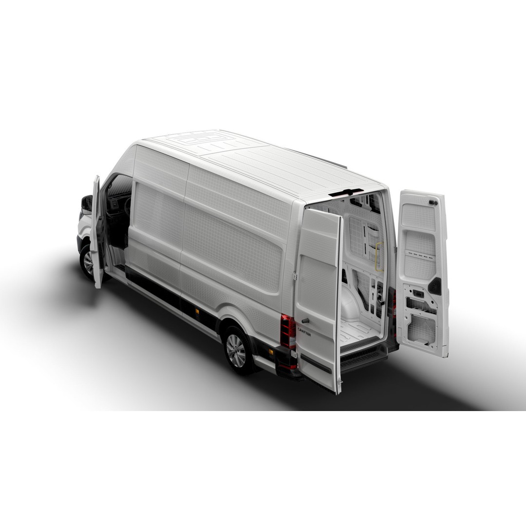 VW Crafter Panel Van 3D Model – High Quality Interior, FBX, OBJ - View 17