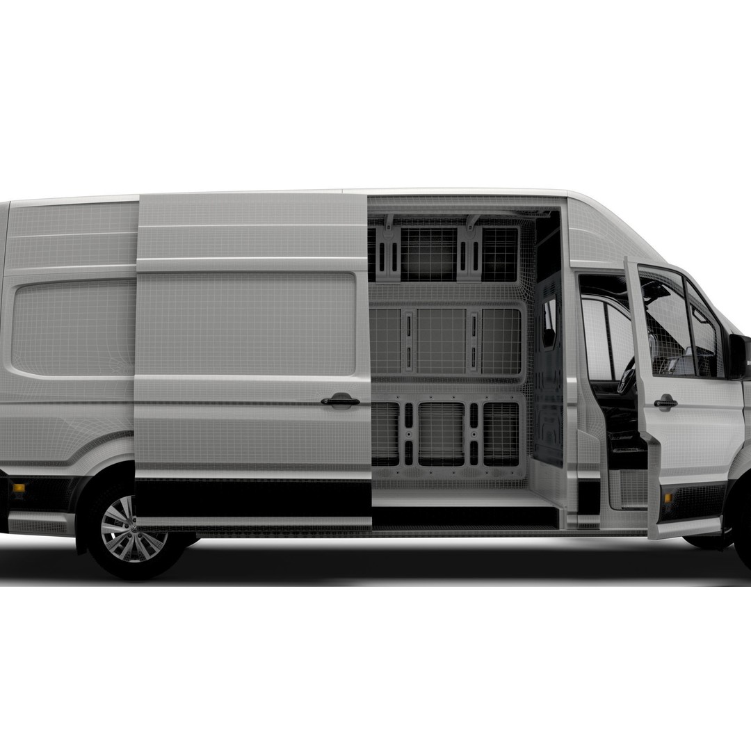 VW Crafter Panel Van 3D Model – High Quality Interior, FBX, OBJ - View 18