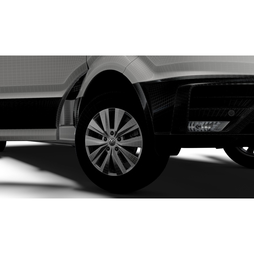 VW Crafter Panel Van 3D Model – High Quality Interior, FBX, OBJ - View 19