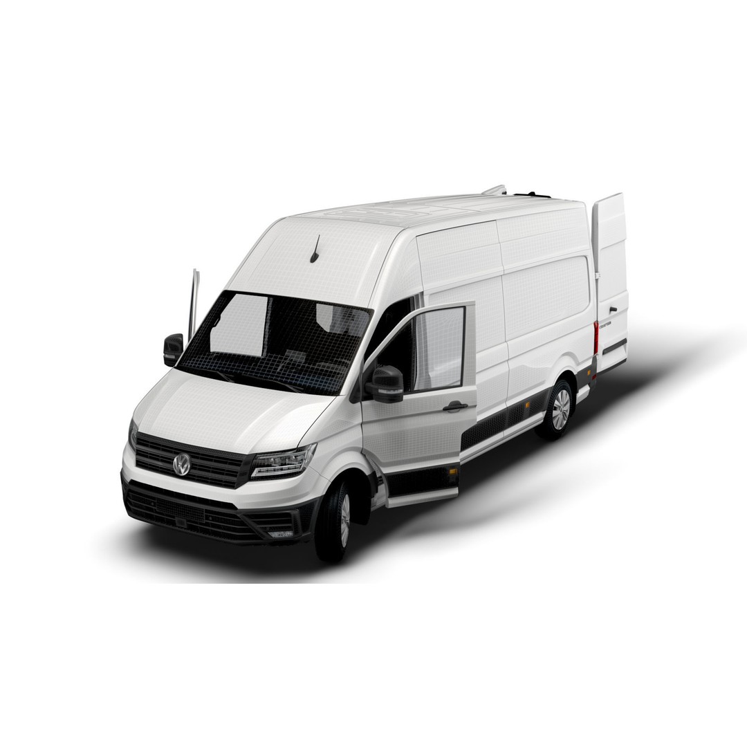 VW Crafter Panel Van 3D Model – High Quality Interior, FBX, OBJ - View 22