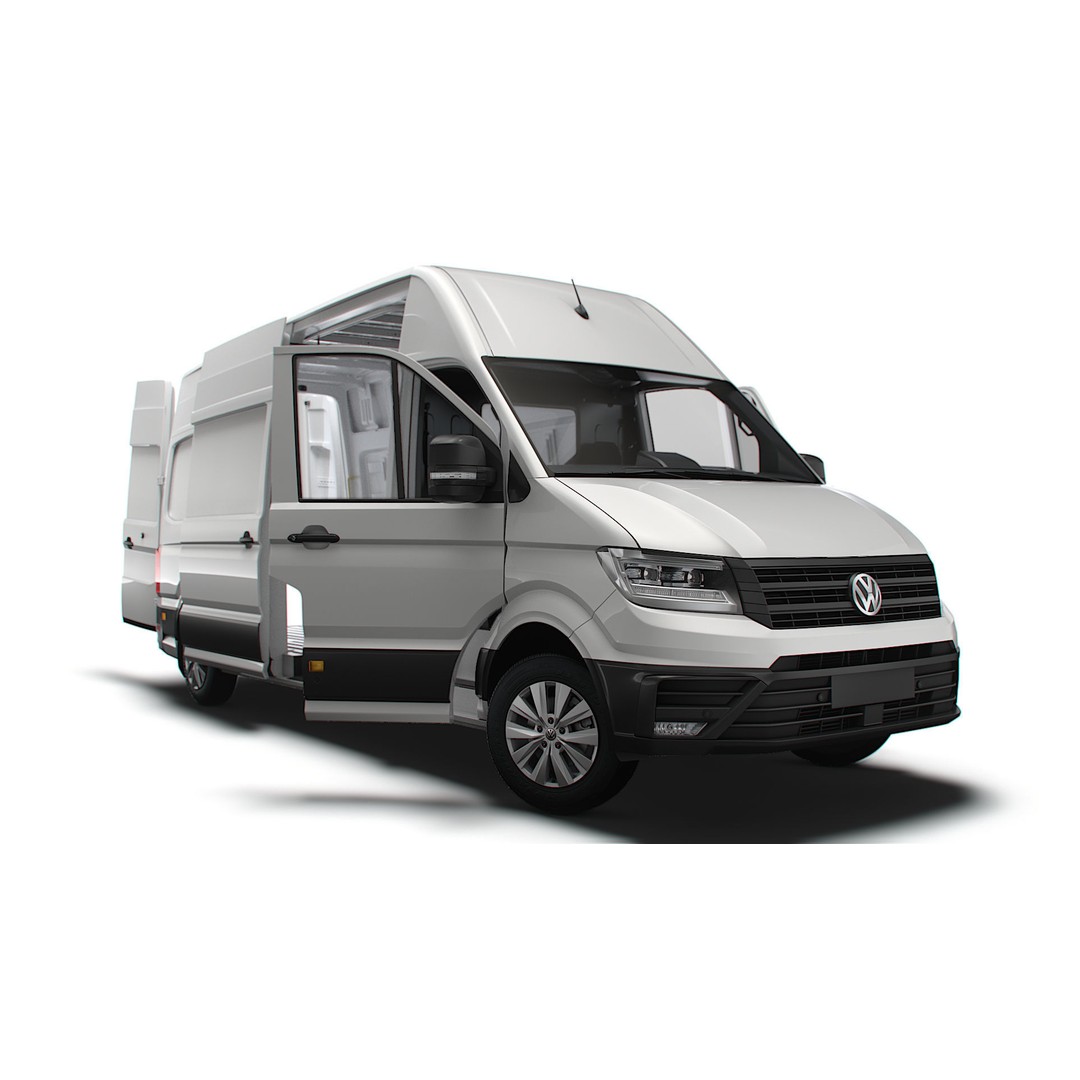 VW Crafter Panel Van 3D Model – High Quality Interior, FBX, OBJ - View 3