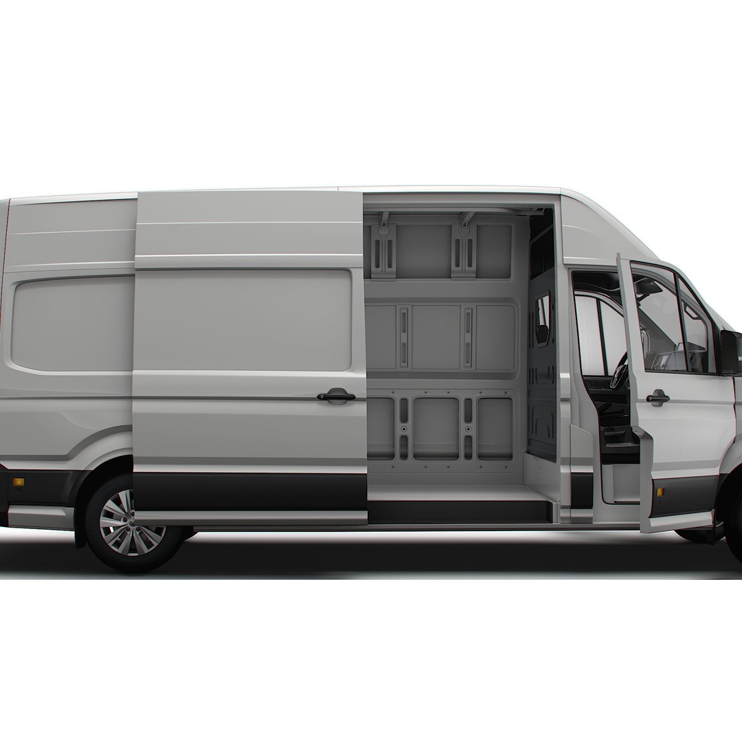 VW Crafter Panel Van 3D Model – High Quality Interior, FBX, OBJ - View 6