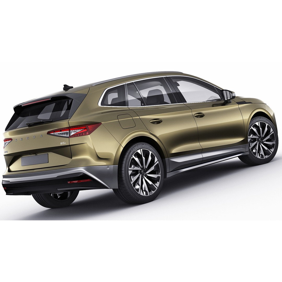Skoda Enyaq 2025 3D Model – Detailed SUV Asset, FBX, OBJ, Blender - View 15