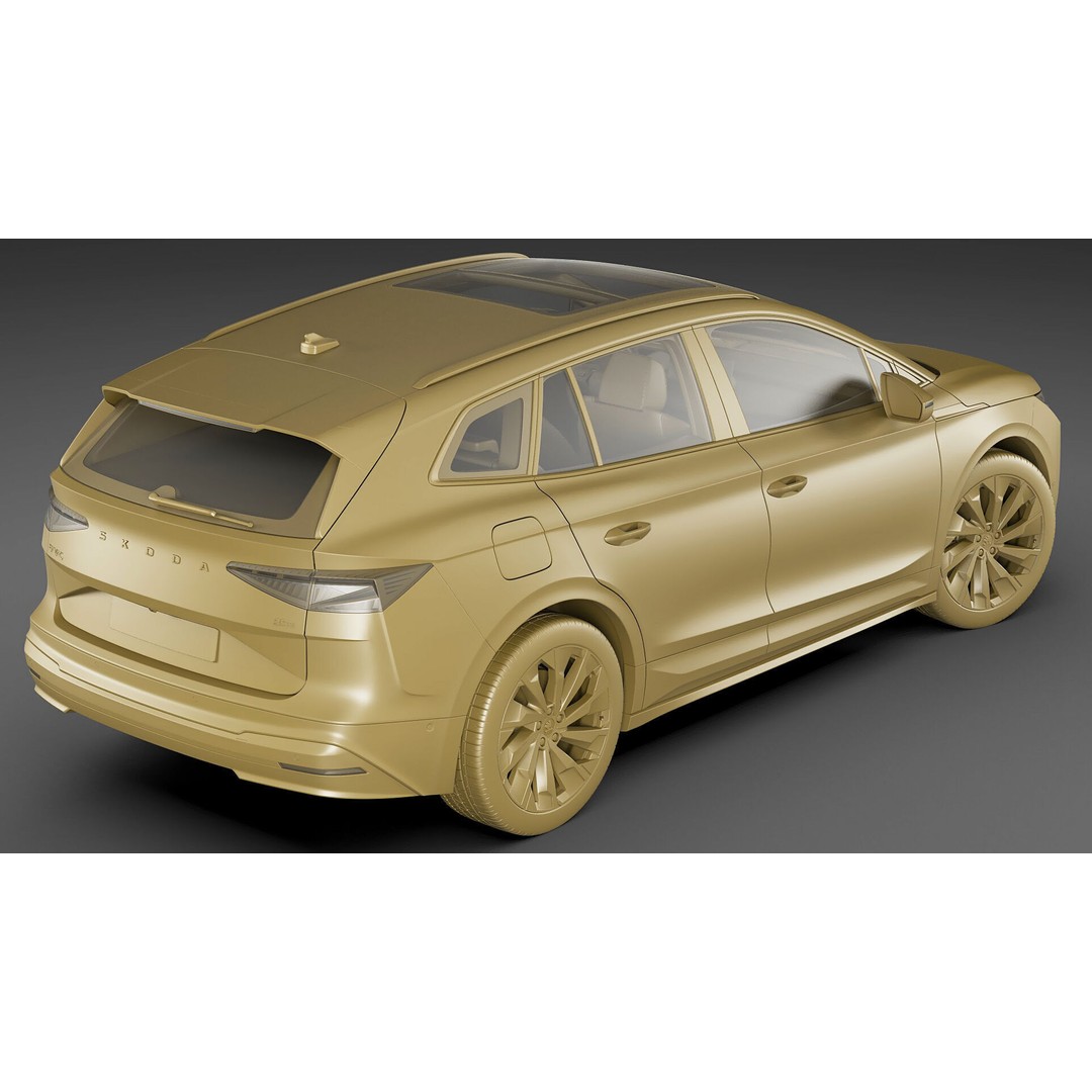 Skoda Enyaq 2025 3D Model – Detailed SUV Asset, FBX, OBJ, Blender - View 23