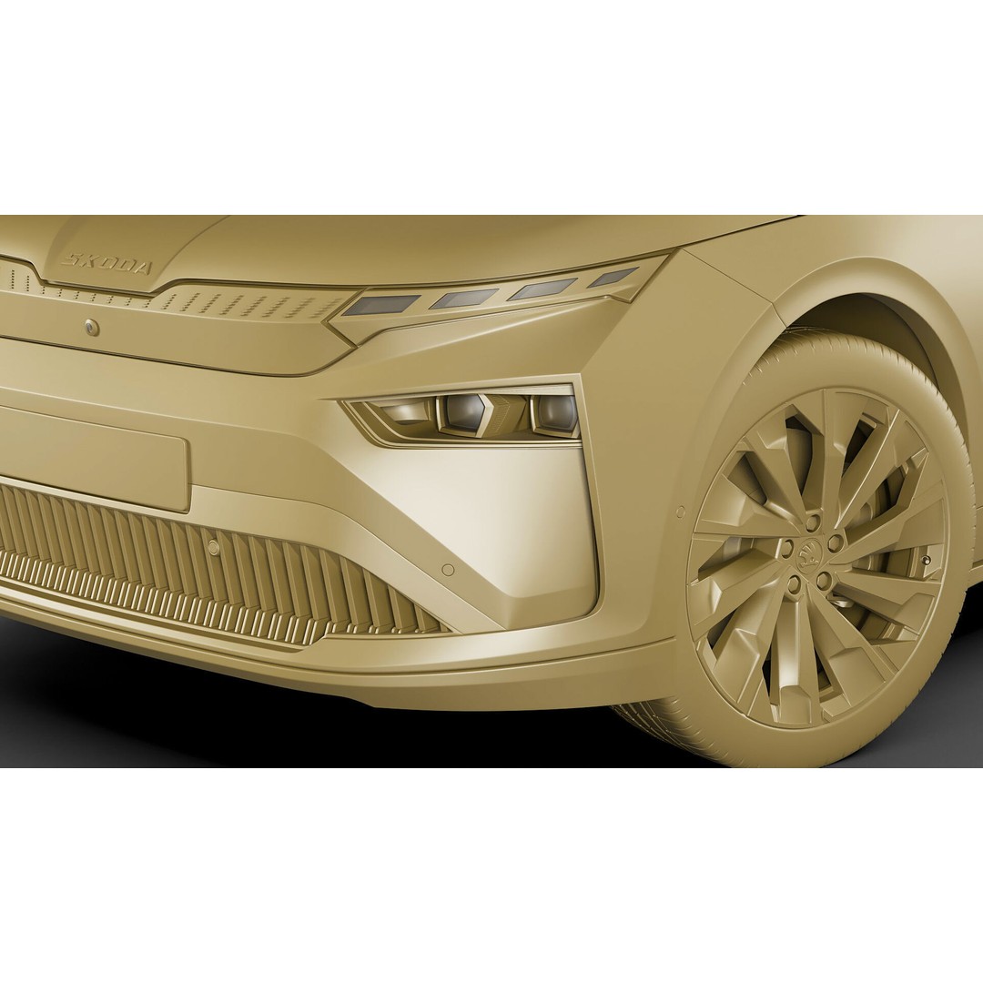 Skoda Enyaq 2025 3D Model – Detailed SUV Asset, FBX, OBJ, Blender - View 24
