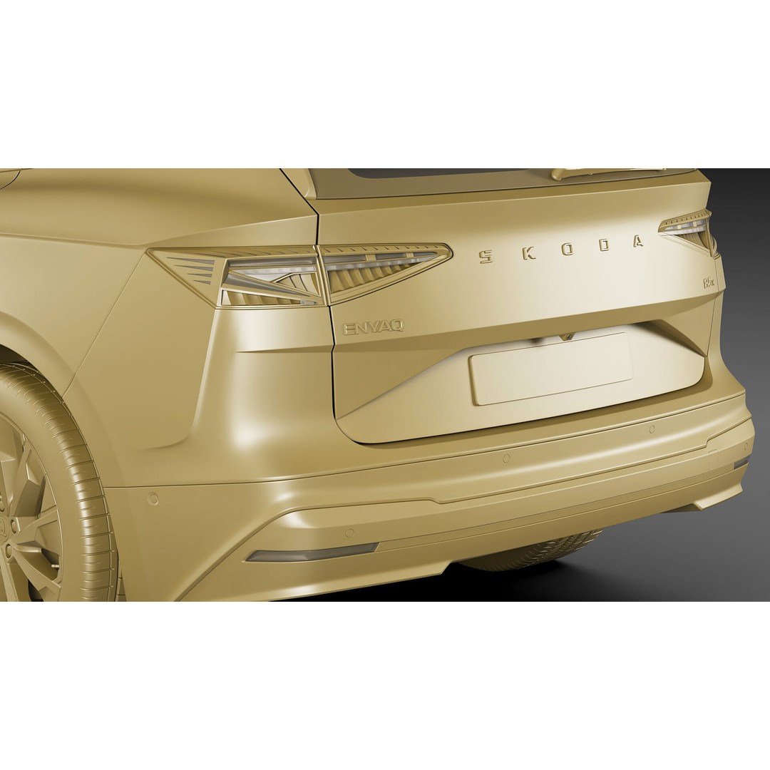 Skoda Enyaq 2025 3D Model – Detailed SUV Asset, FBX, OBJ, Blender - View 25