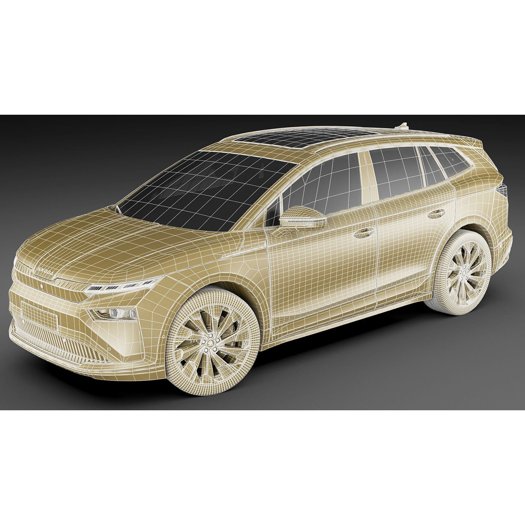 Skoda Enyaq 2025 3D Model – Detailed SUV Asset, FBX, OBJ, Blender - View 27