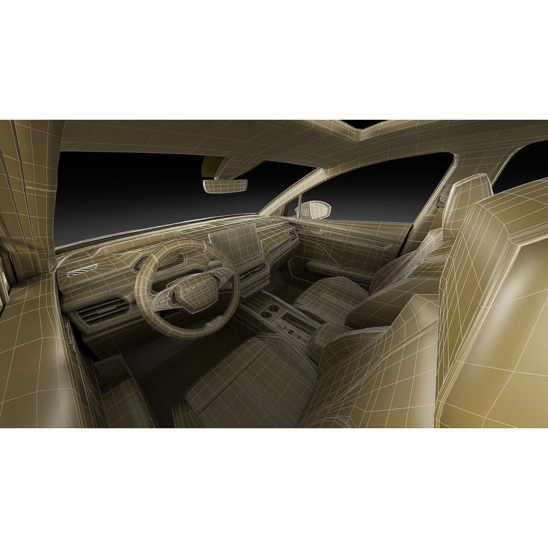 Skoda Enyaq 2025 3D Model – Detailed SUV Asset, FBX, OBJ, Blender - View 29