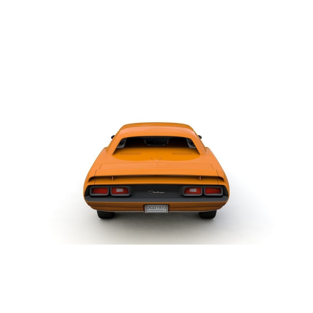 Dodge Diamante 1970 3D Model – High Poly Antique Car, FBX, OBJ - View 12