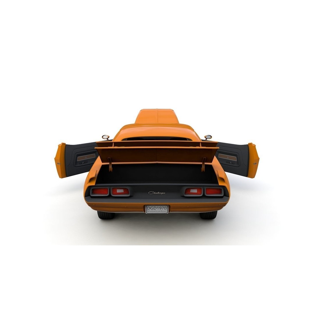 Dodge Diamante 1970 3D Model – High Poly Antique Car, FBX, OBJ - View 13