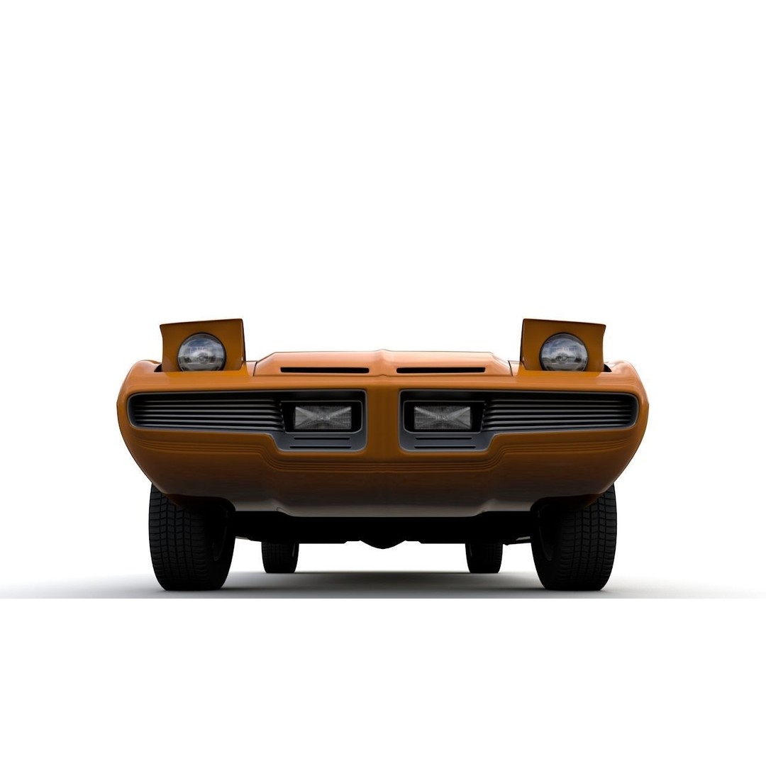 Dodge Diamante 1970 3D Model – High Poly Antique Car, FBX, OBJ - View 14