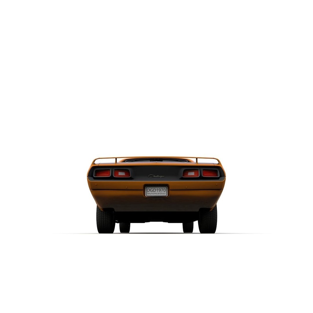 Dodge Diamante 1970 3D Model – High Poly Antique Car, FBX, OBJ - View 17