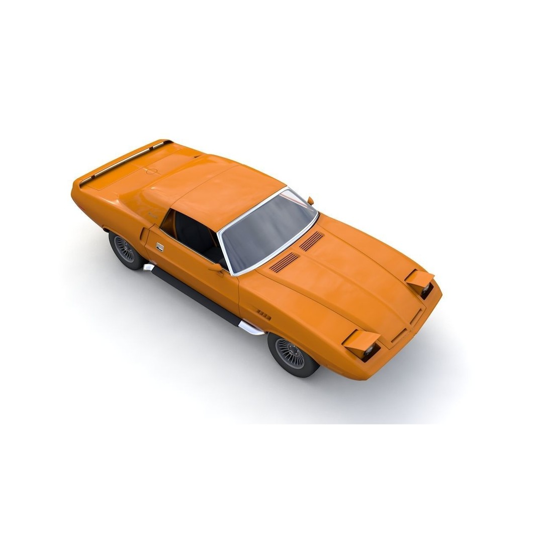 Dodge Diamante 1970 3D Model – High Poly Antique Car, FBX, OBJ - View 18