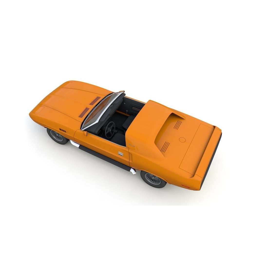 Dodge Diamante 1970 3D Model – High Poly Antique Car, FBX, OBJ - View 5
