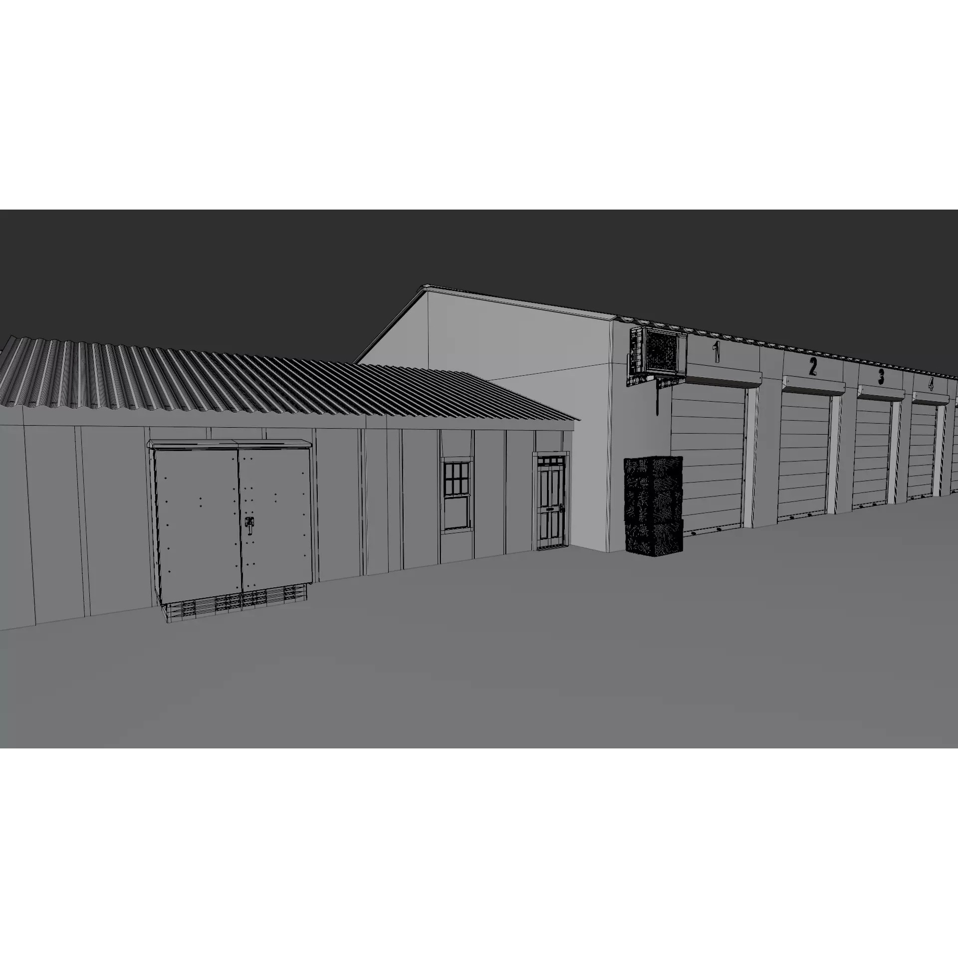 Industrial Storage Complex - Game-Ready 3D Model