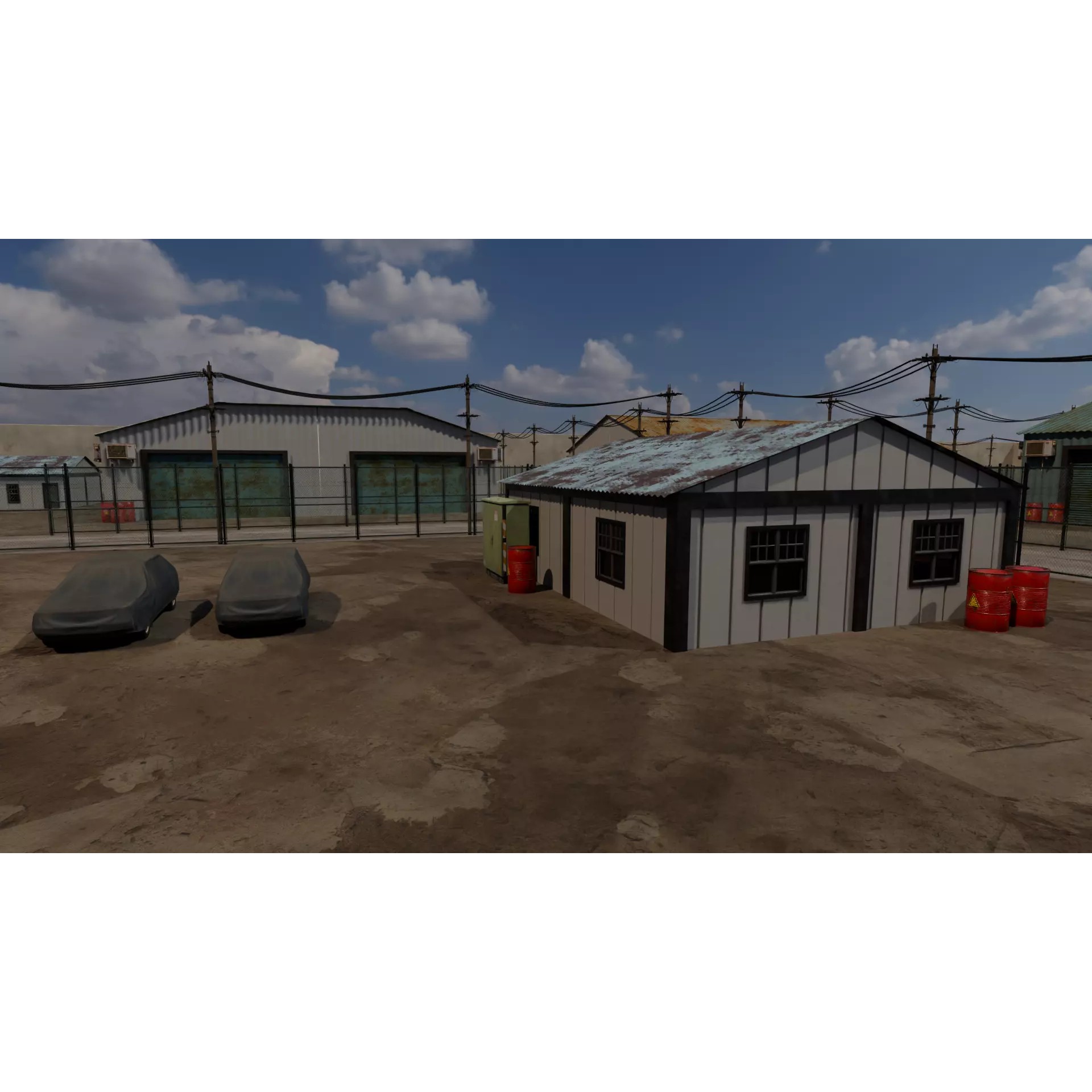 Industrial Storage Complex - Game-Ready 3D Model - View 11