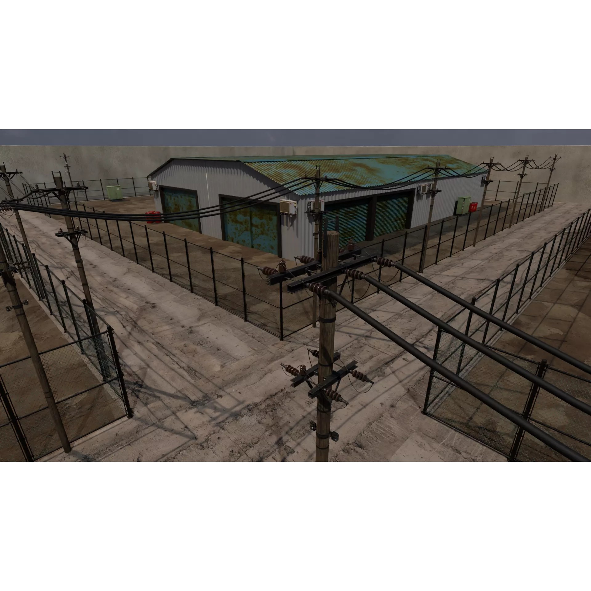 Industrial Storage Complex - Game-Ready 3D Model - View 12