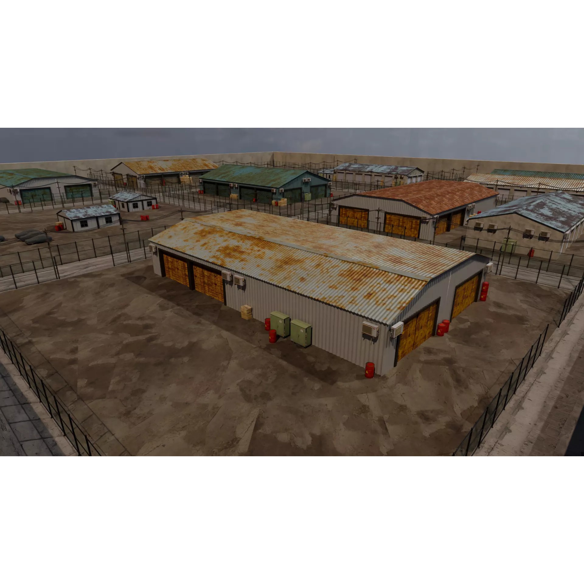 Industrial Storage Complex - Game-Ready 3D Model - View 2