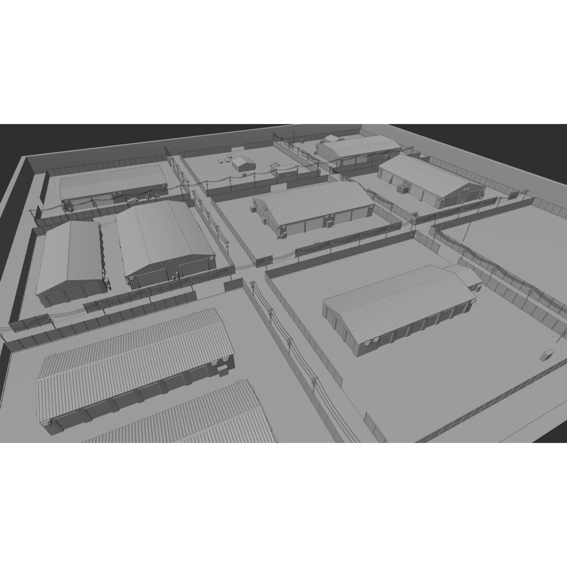 Industrial Storage Complex - Game-Ready 3D Model - View 24