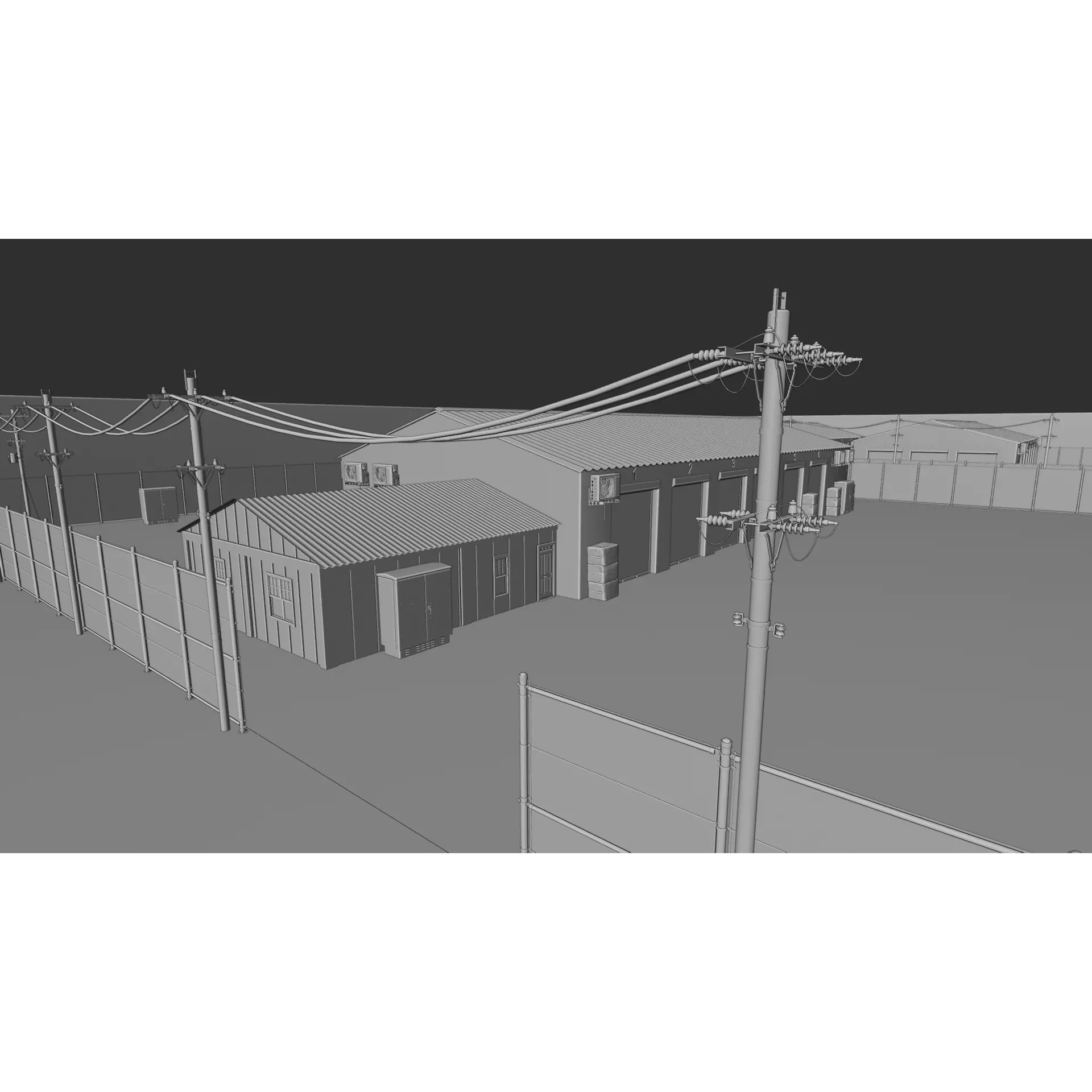 Industrial Storage Complex - Game-Ready 3D Model - View 30