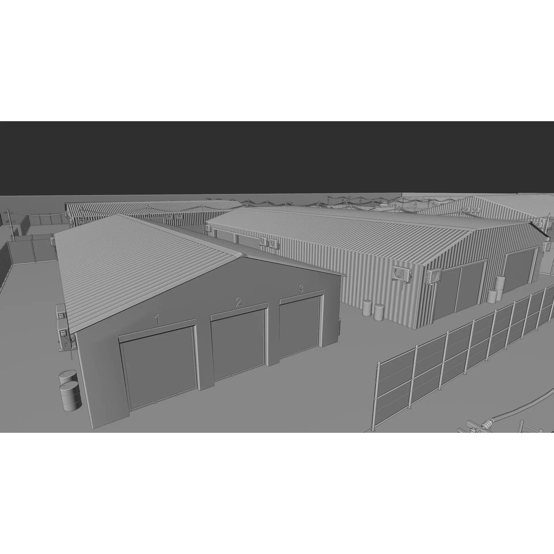 Industrial Storage Complex - Game-Ready 3D Model - View 32