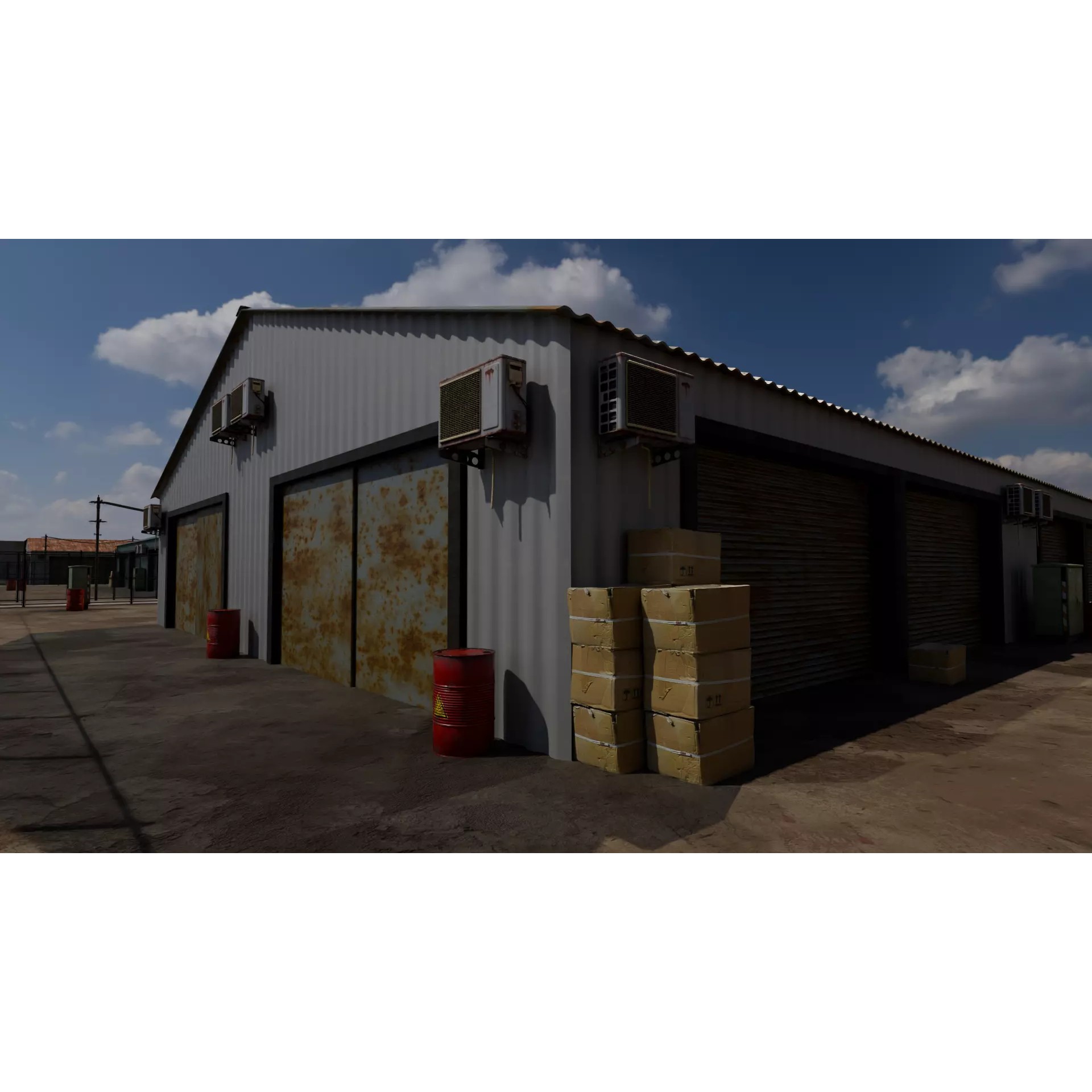 Industrial Storage Complex - Game-Ready 3D Model - View 4